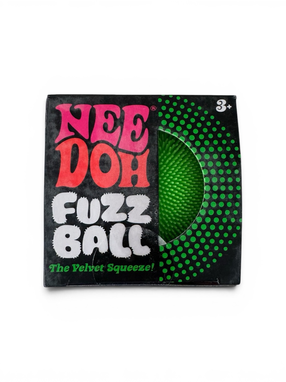Nee Doh Fuzz Ball Velvet Squeeze Green